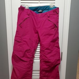 The North Face women's pink ski pants, large